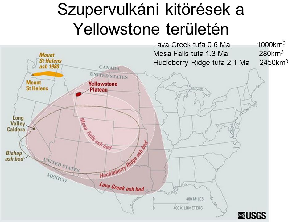 Szupervulkáni kitörések a Yellowstone területén