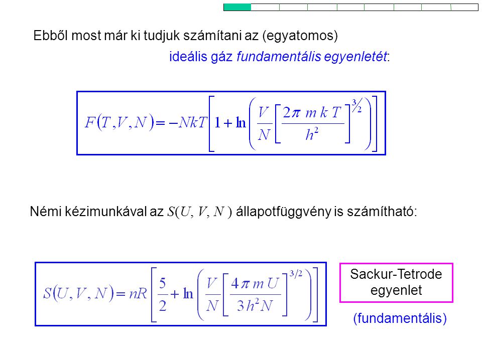 Sackur-Tetrode egyenlet