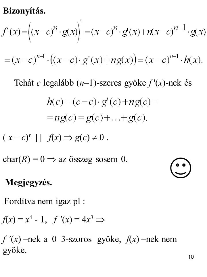 Egy F R X Polinom C S Beli Helyettesitesi Erteke Ppt Letolteni