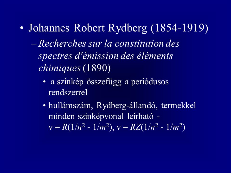 Johannes Robert Rydberg ( )