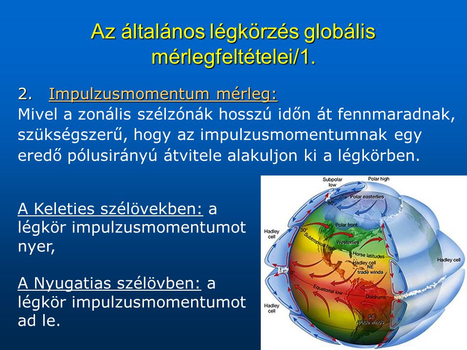 Az általános légkörzés globális mérlegfeltételei/1.