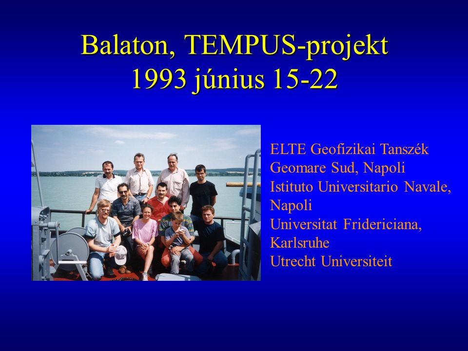 Balaton, TEMPUS-projekt 1993 június 15-22
