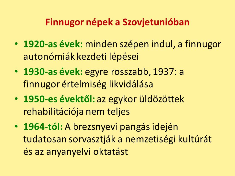 Finnugor népek a Szovjetunióban