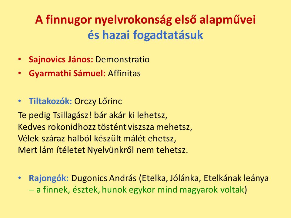 A finnugor nyelvrokonság első alapművei és hazai fogadtatásuk