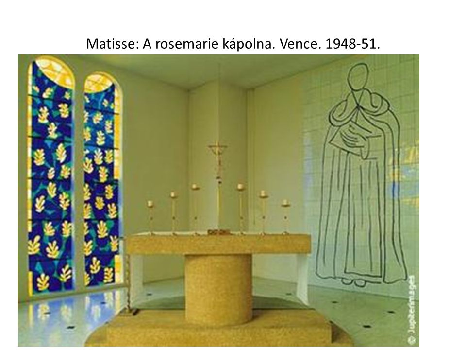 Matisse: A rosemarie kápolna. Vence