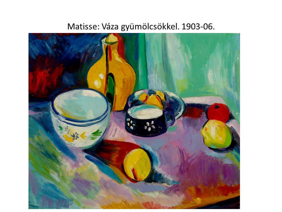 Matisse: Váza gyümölcsökkel