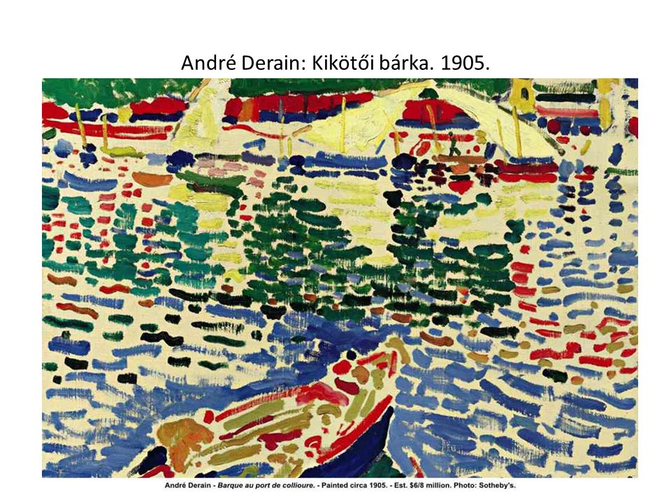 André Derain: Kikötői bárka