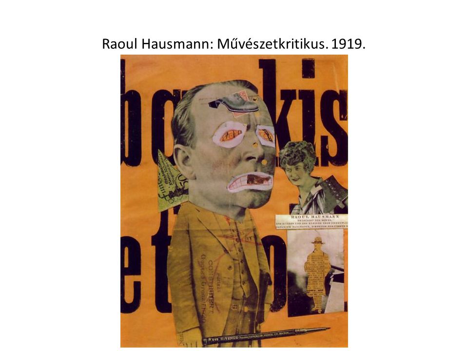 Raoul Hausmann: Művészetkritikus