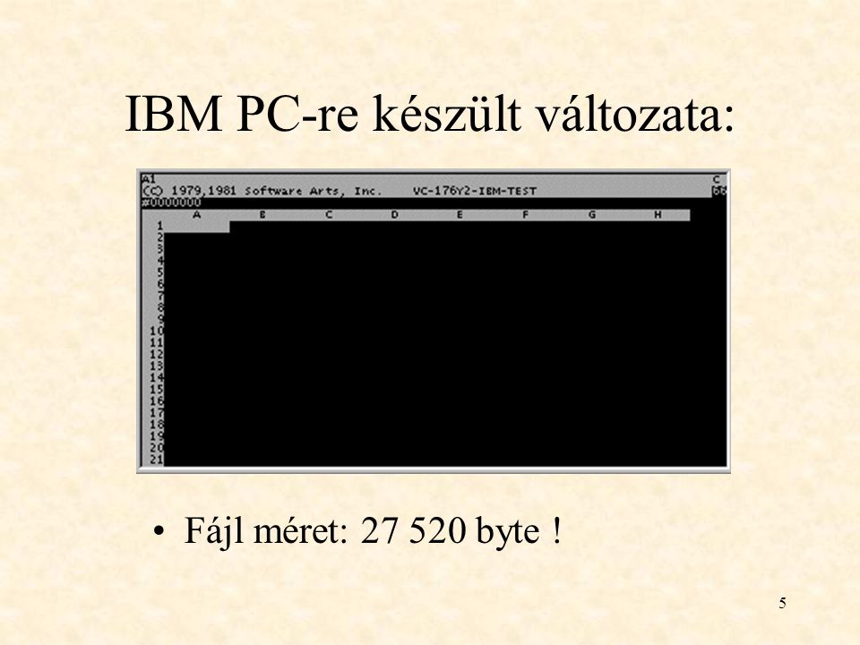 IBM PC-re készült változata: