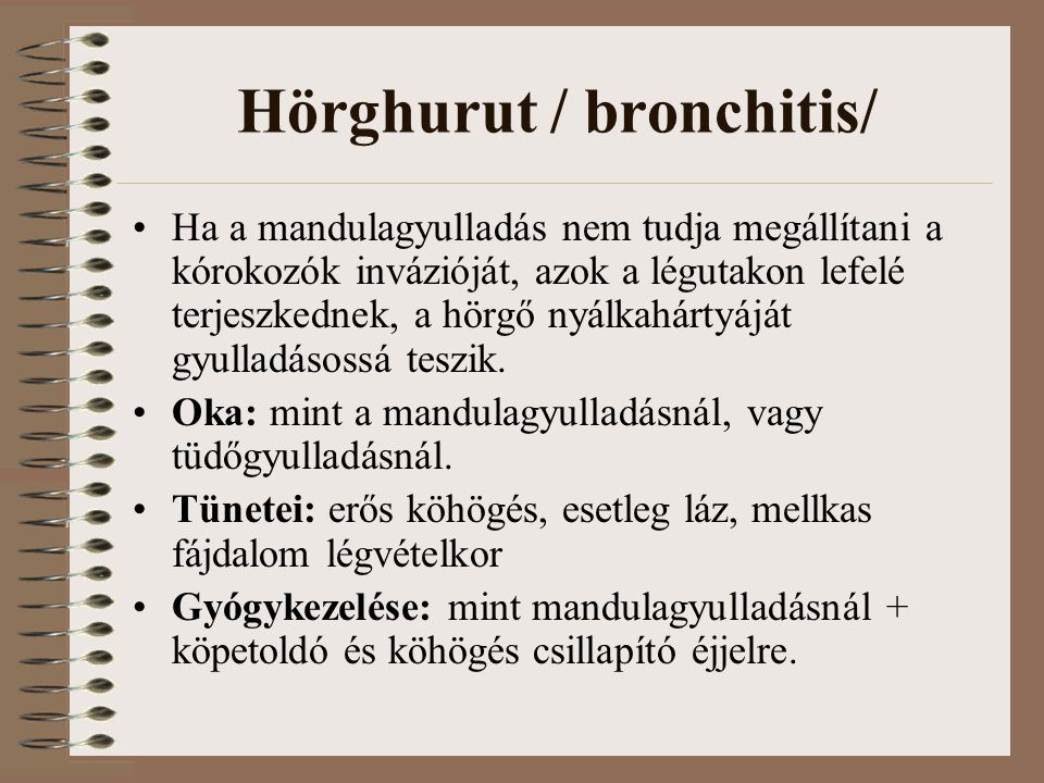 Hörghurut / bronchitis/