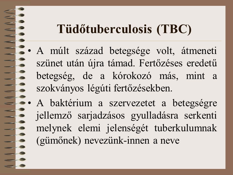 Tüdőtuberculosis (TBC)