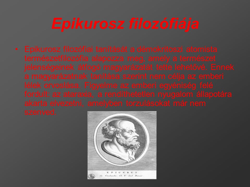 Epikurosz filozófiája