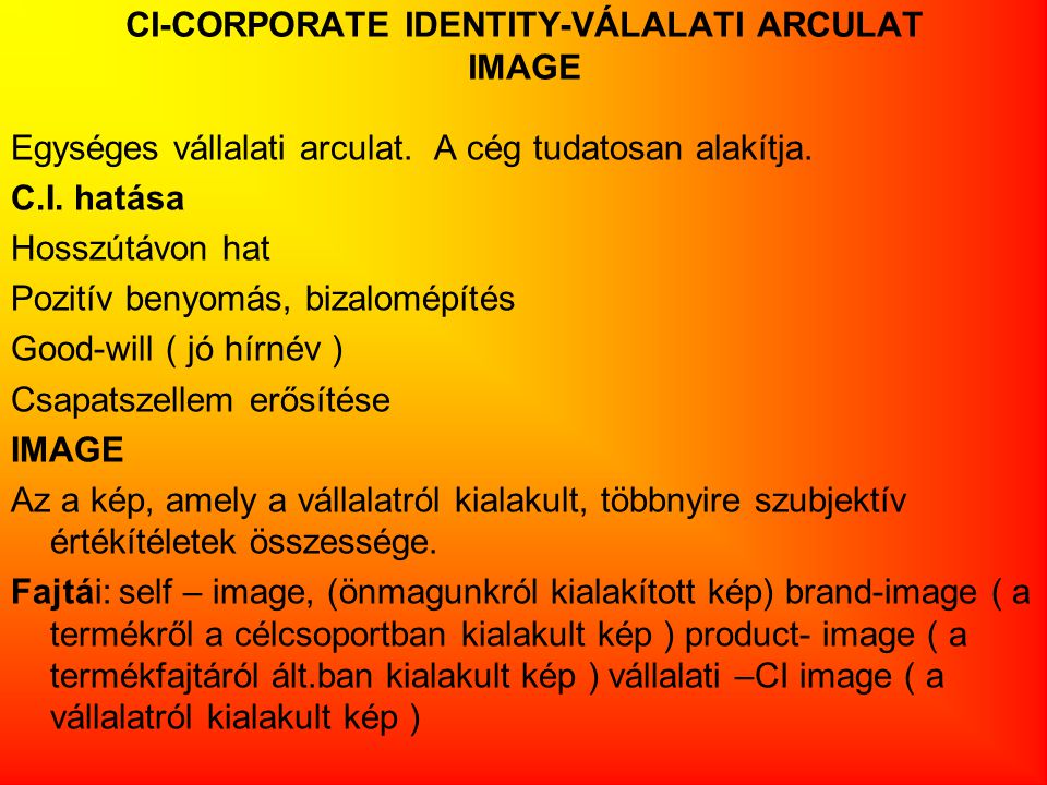 CI-CORPORATE IDENTITY-VÁLALATI ARCULAT IMAGE