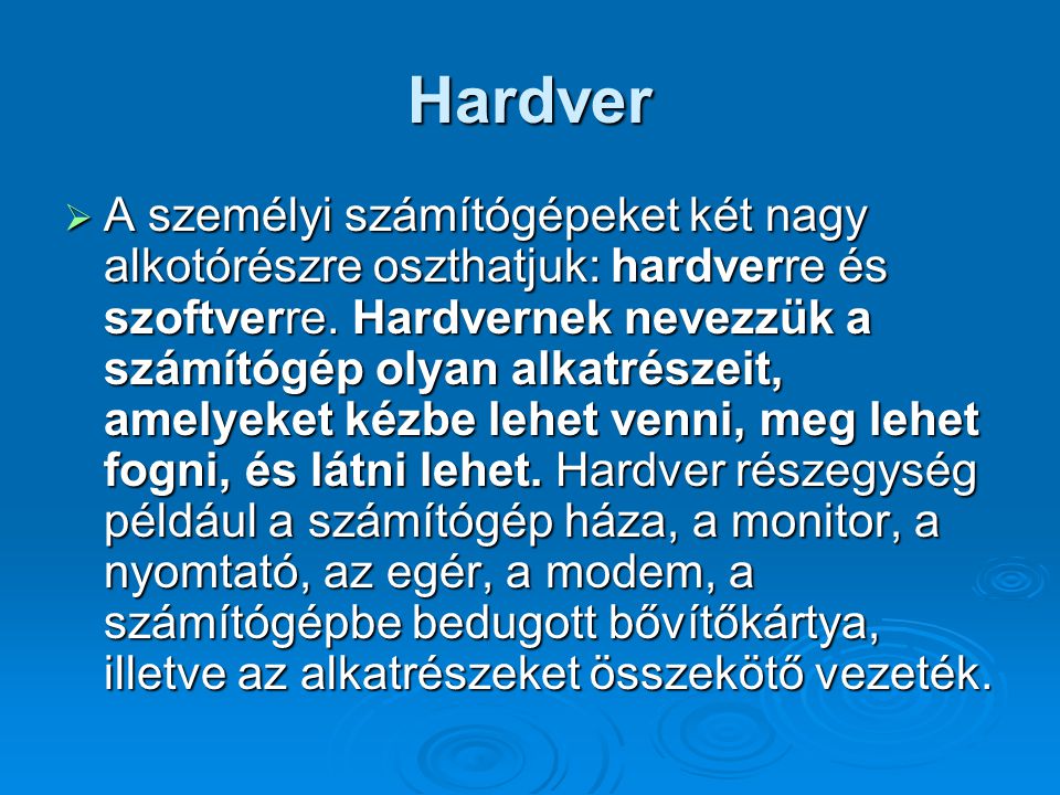 Hardver