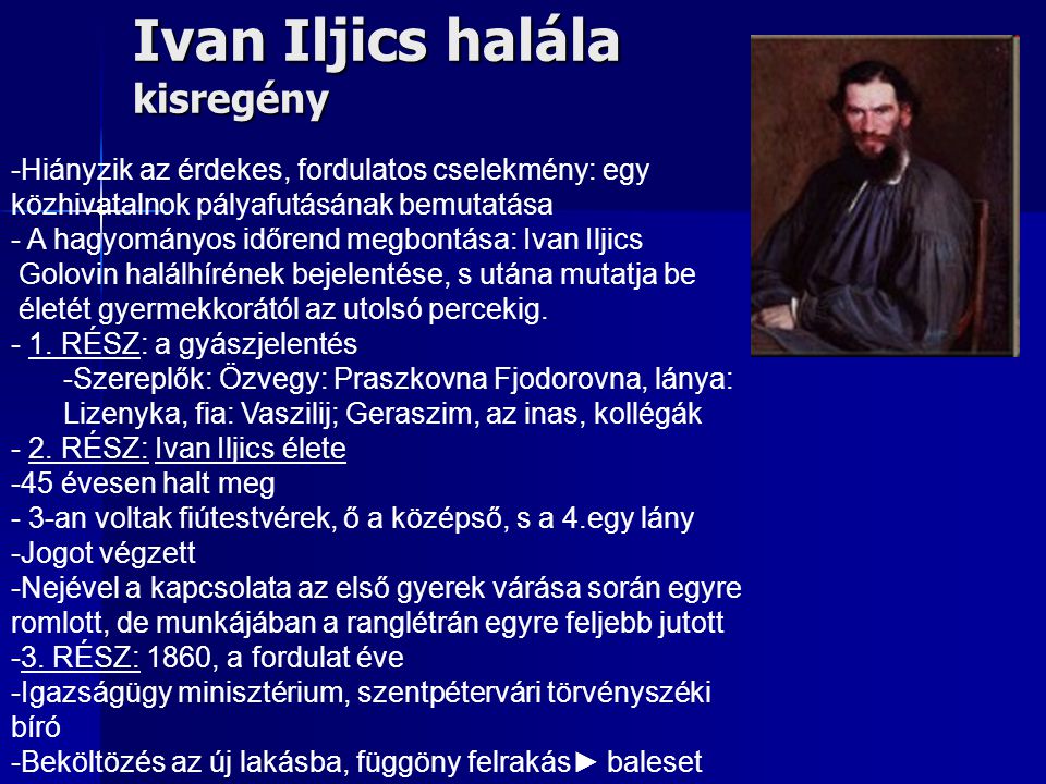 Ivan Iljics halála kisregény