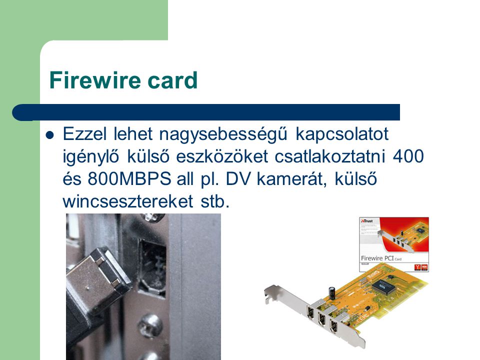 Firewire card