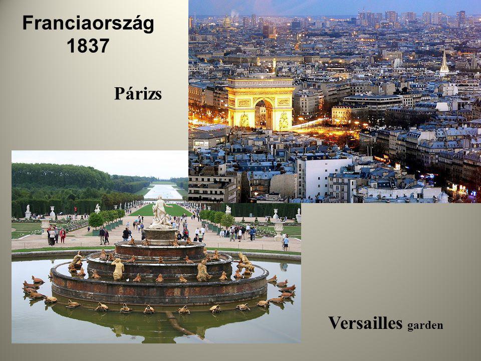 Franciaország 1837 Párizs Versailles garden