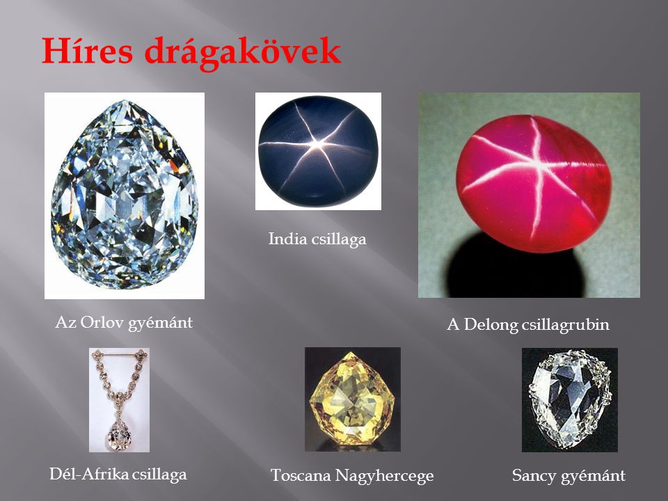 Híres drágakövek India csillaga Az Orlov gyémánt A Delong csillagrubin