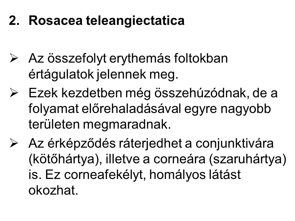 Rosacea teleangiectatica