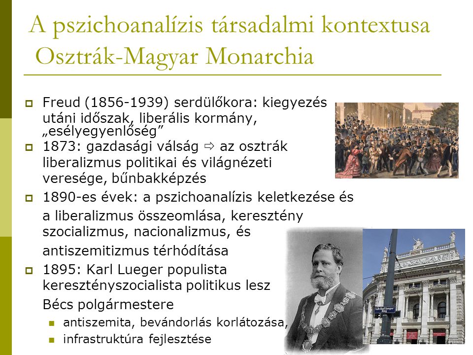 A pszichoanalízis társadalmi kontextusa Osztrák-Magyar Monarchia