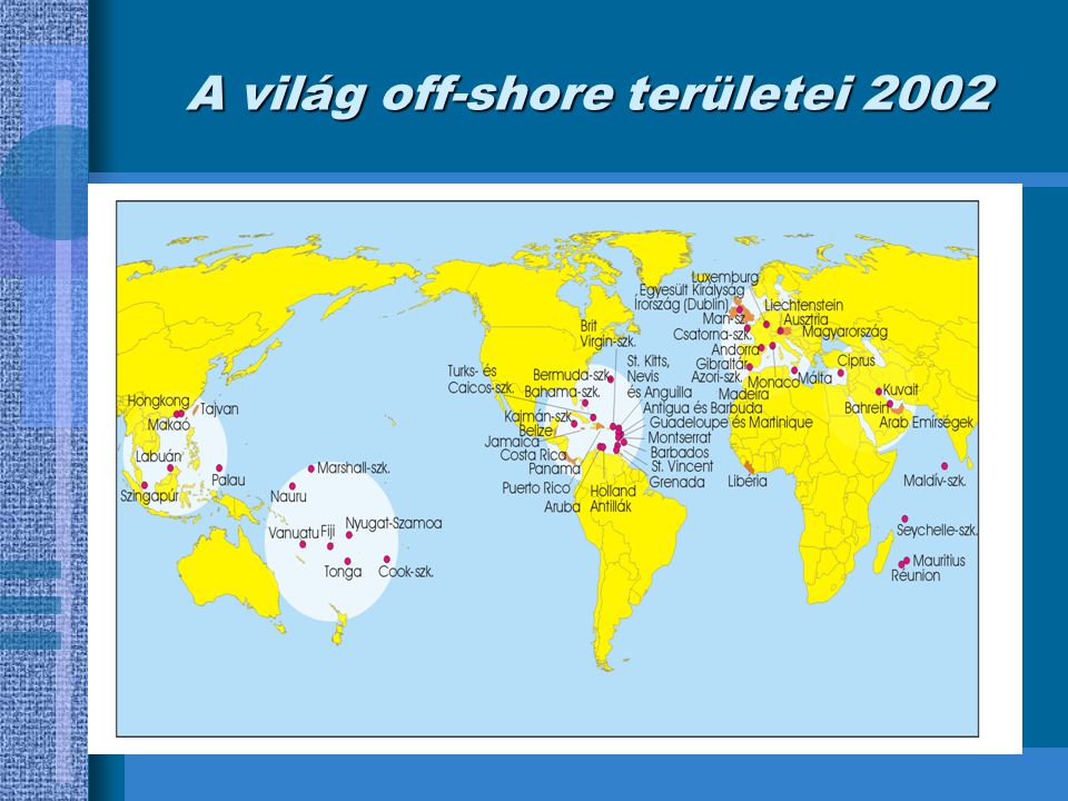 A világ off-shore területei 2002