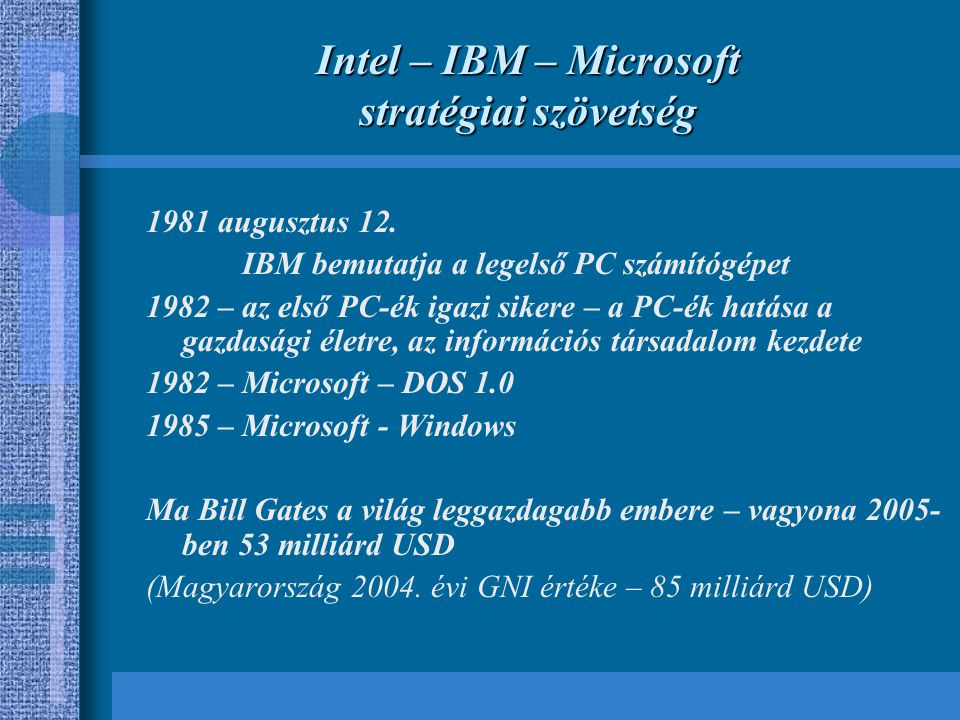 Intel – IBM – Microsoft stratégiai szövetség