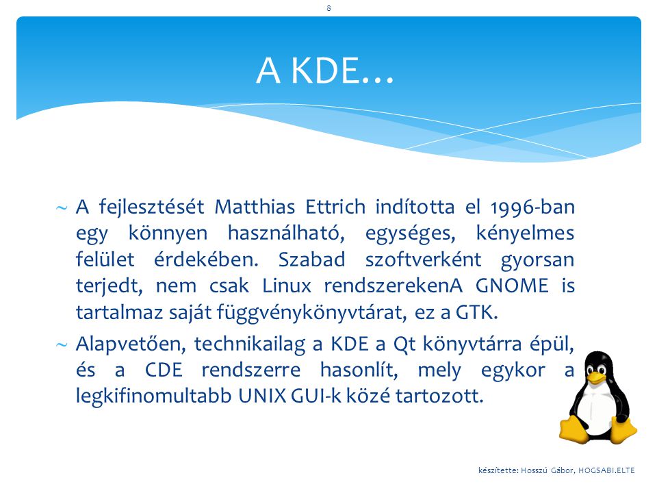 A KDE…