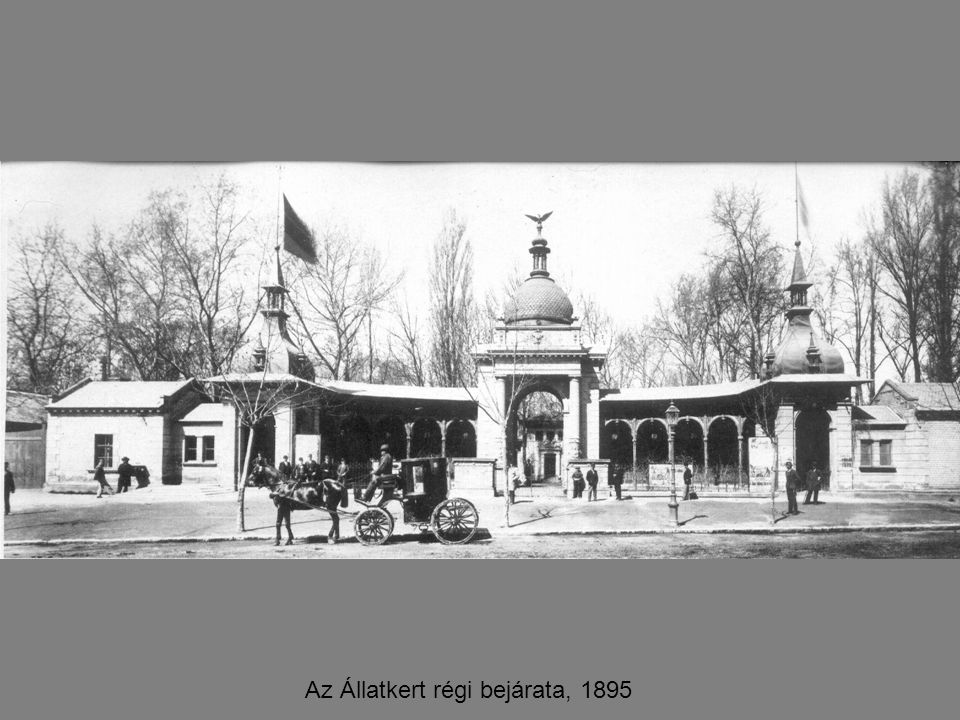 Az Állatkert régi bejárata, 1895