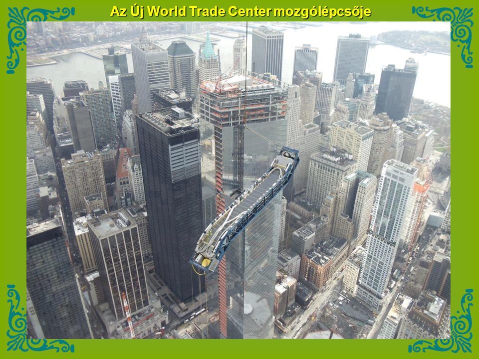 Az Új World Trade Center mozgólépcsője