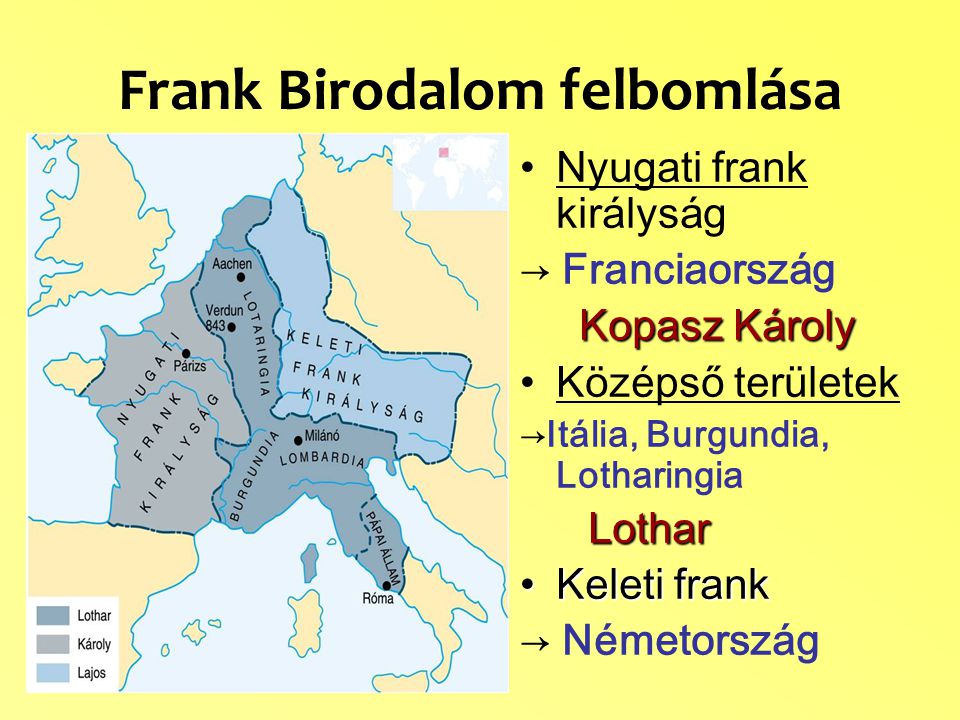Frank Birodalom felbomlása