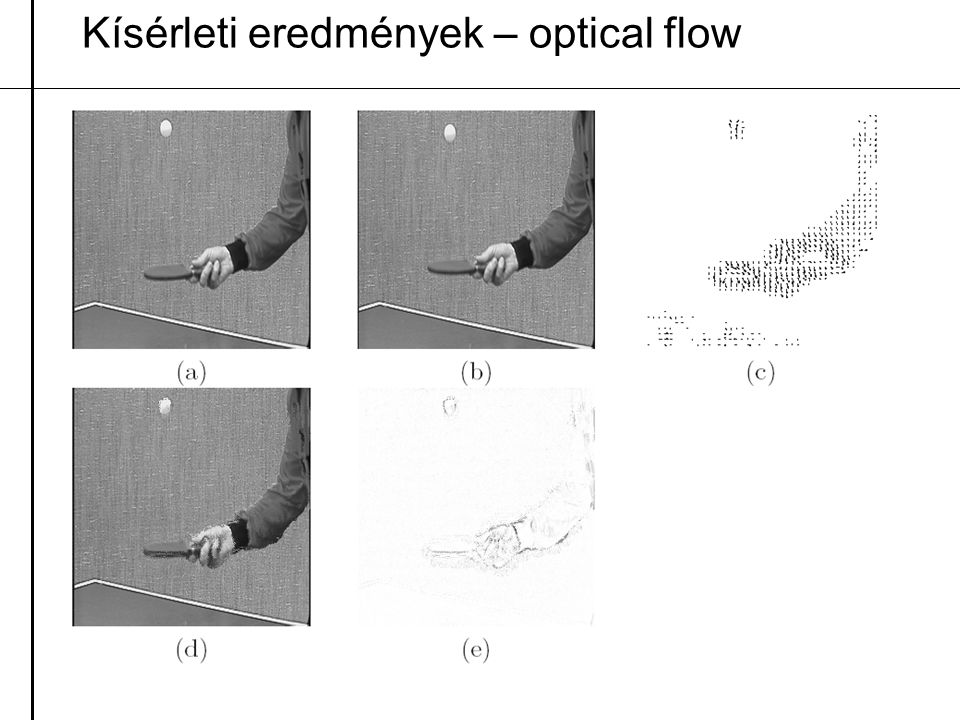 Kísérleti eredmények – optical flow