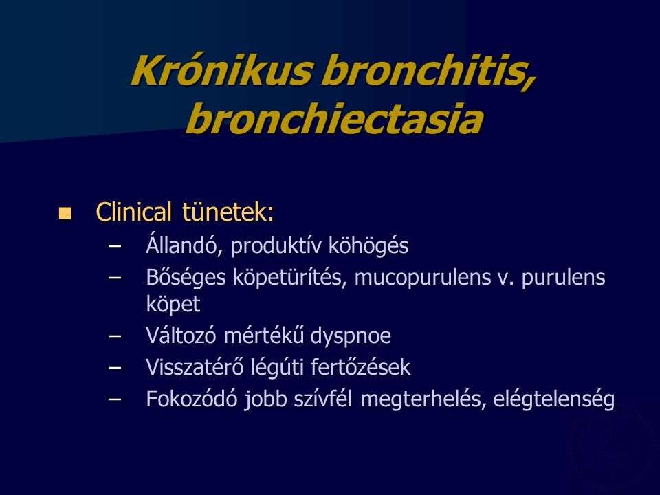 bronchitis kezelése és dohányzás)