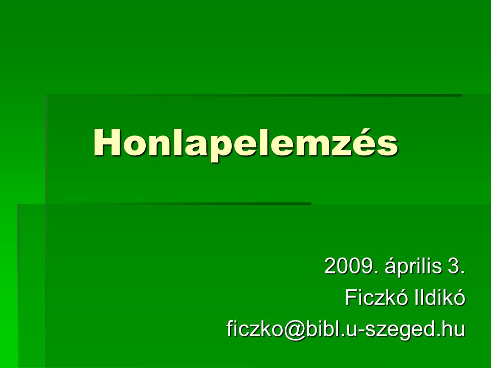 2009. április 3. Ficzkó Ildikó