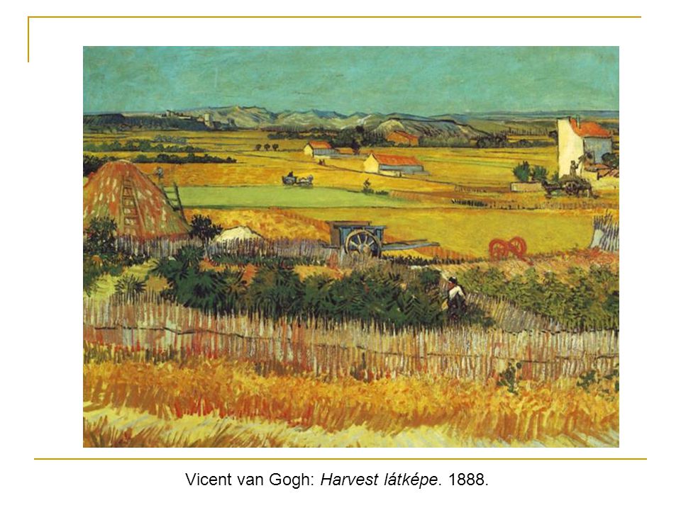 Vicent van Gogh: Harvest látképe