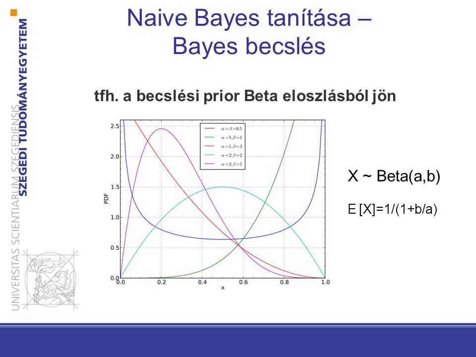 Naive Bayes tanítása – Bayes becslés