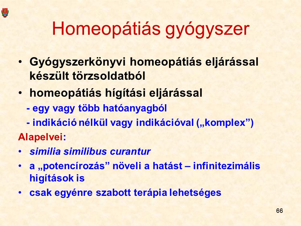 Homeopátiás gyógyszer