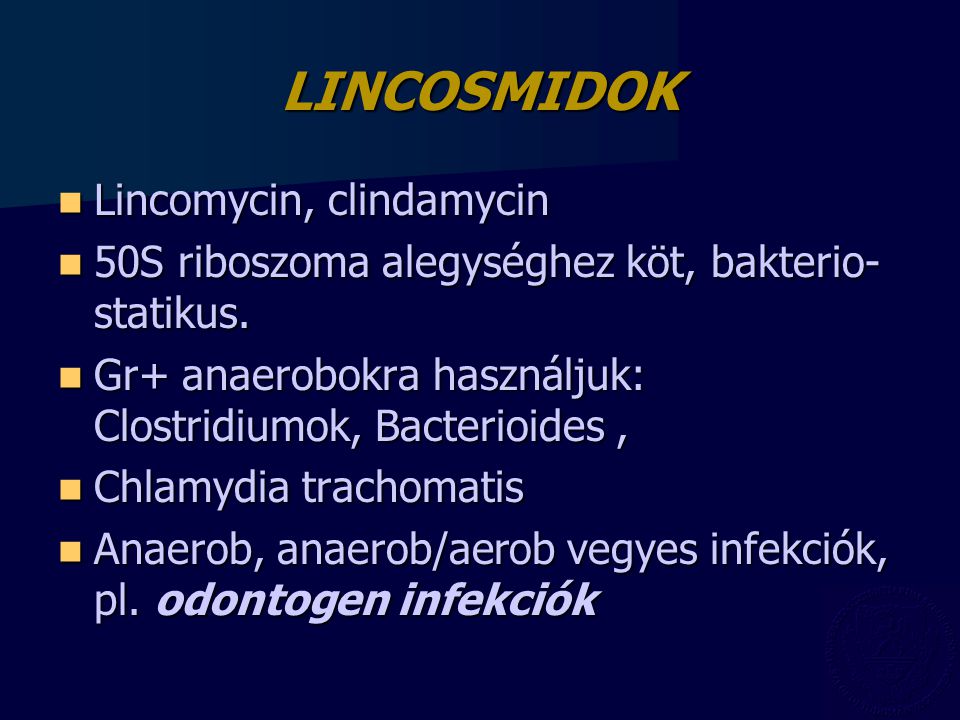 LINCOSMIDOK Lincomycin, clindamycin
