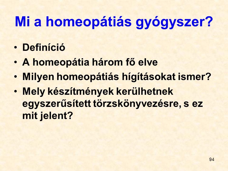 Mi a homeopátiás gyógyszer