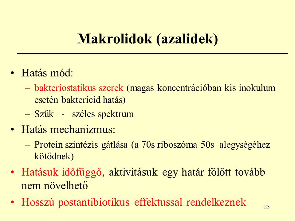 Makrolidok (azalidek)