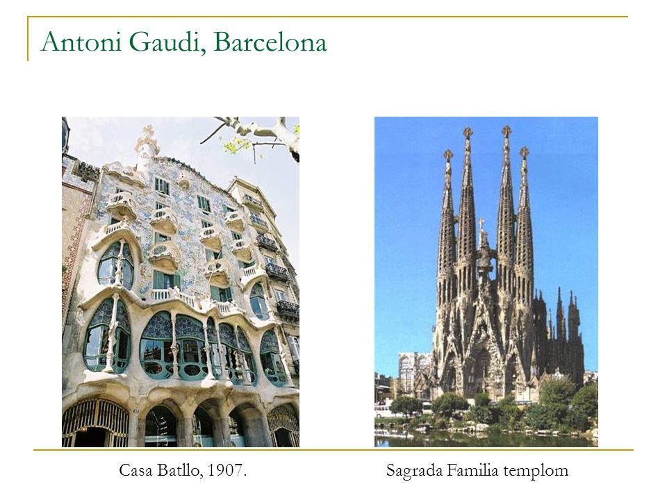 Antoni Gaudi, Barcelona