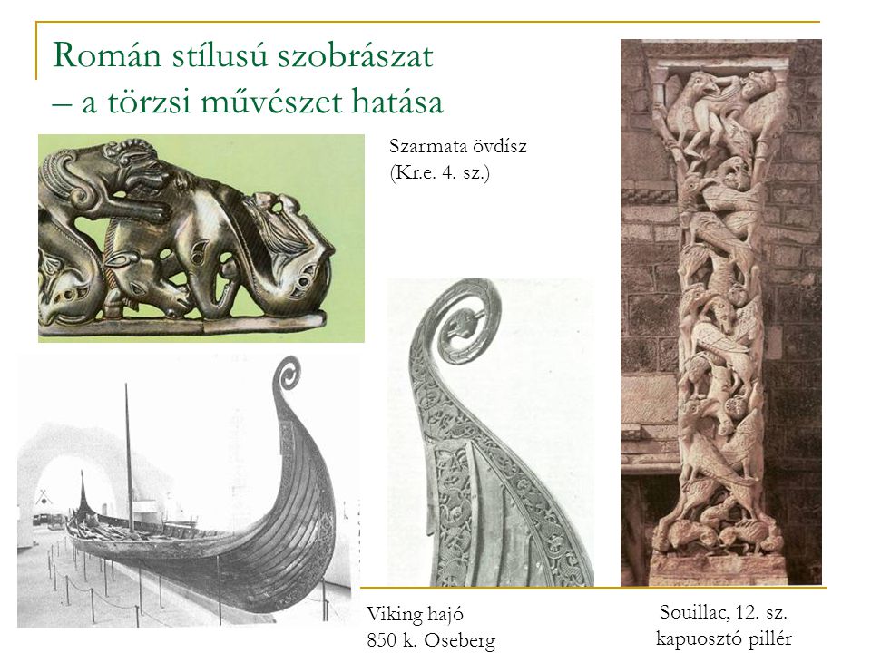 Román stílusú szobrászat – a törzsi művészet hatása