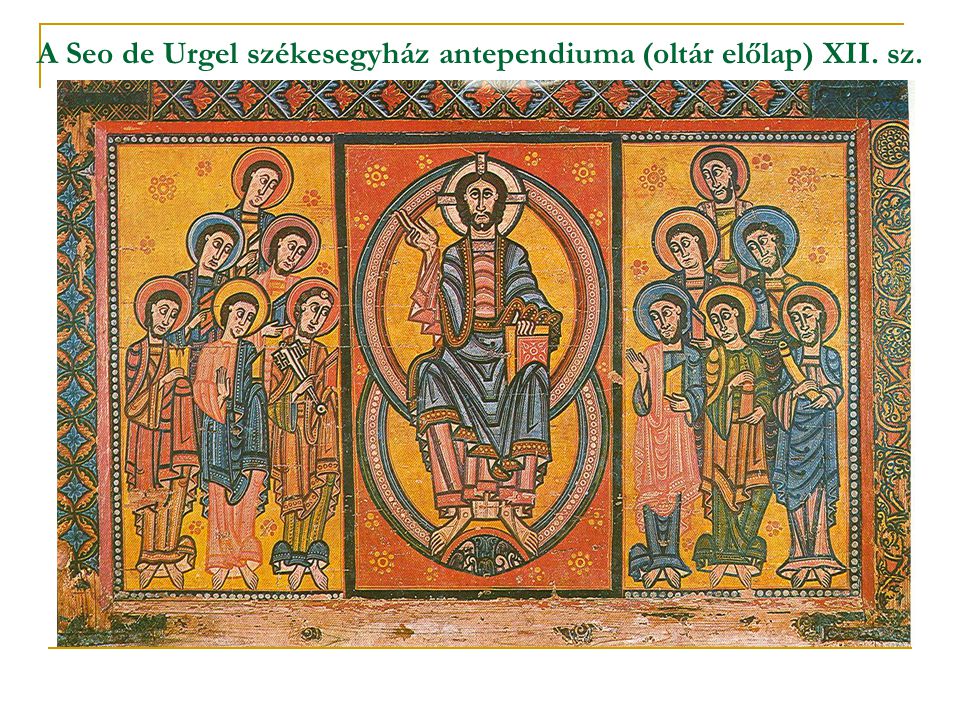 A Seo de Urgel székesegyház antependiuma (oltár előlap) XII. sz.
