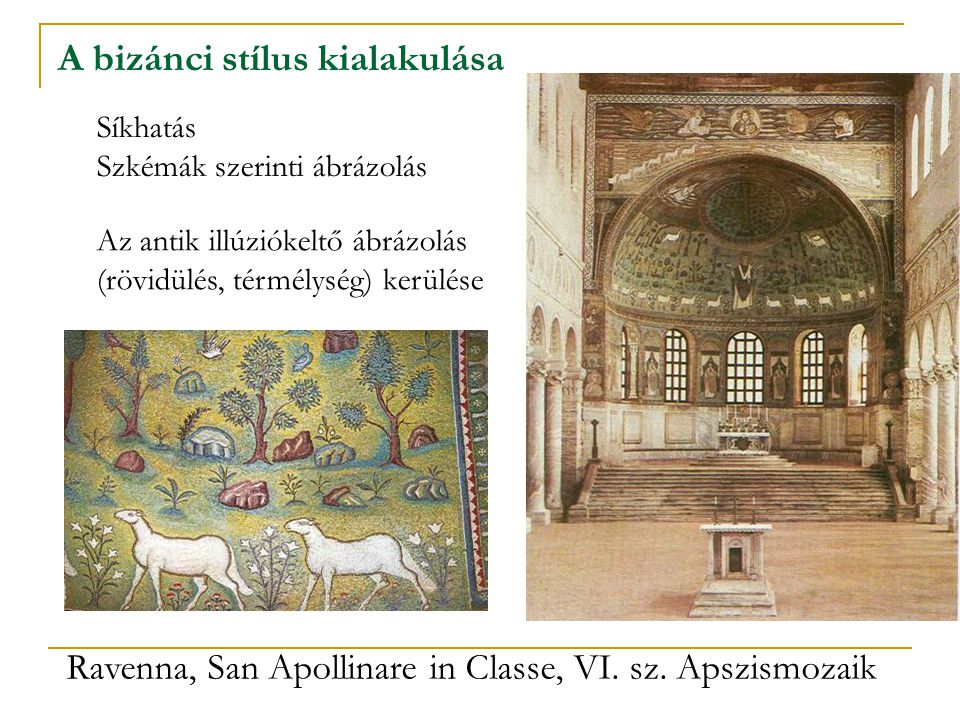 A bizánci stílus kialakulása