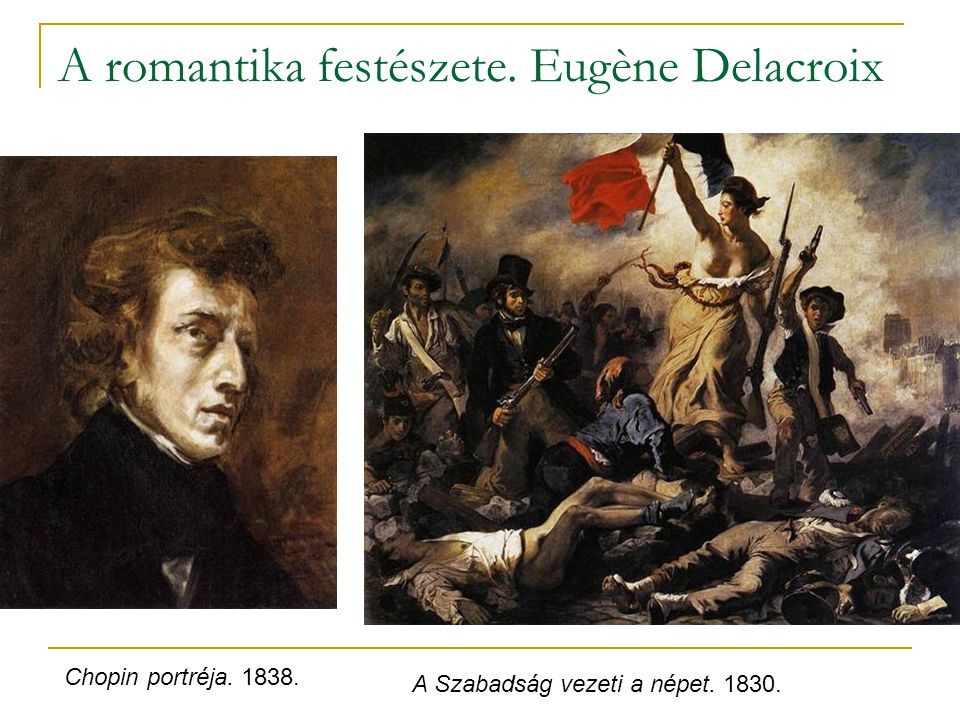 A romantika festészete. Eugène Delacroix