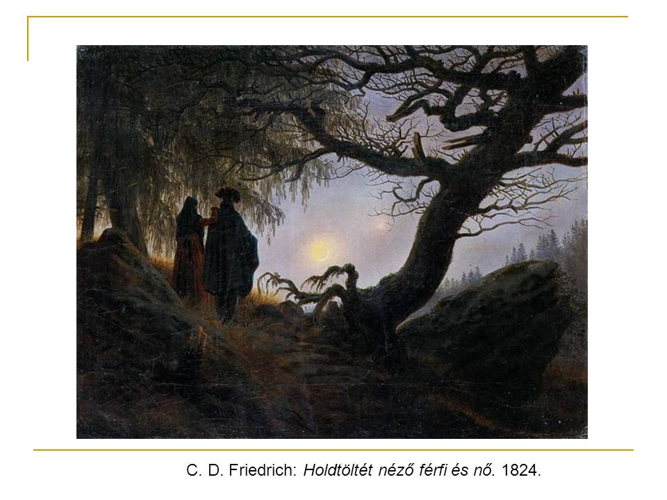 C. D. Friedrich: Holdtöltét néző férfi és nő