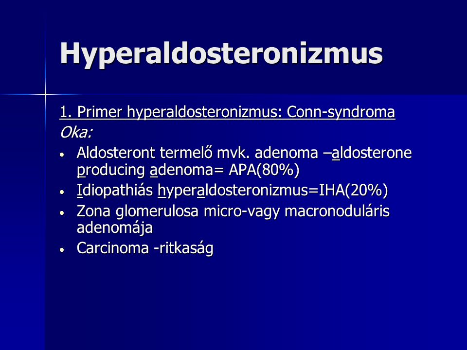 Hyperaldosteronizmus