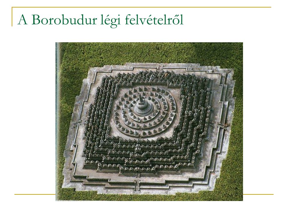 A Borobudur légi felvételről