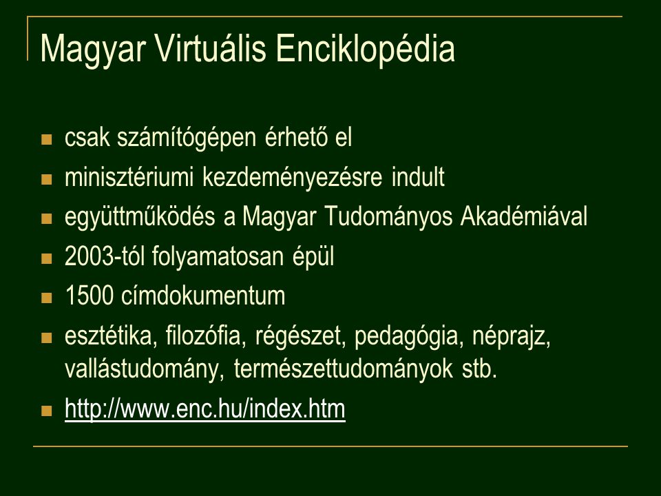 Magyar Virtuális Enciklopédia
