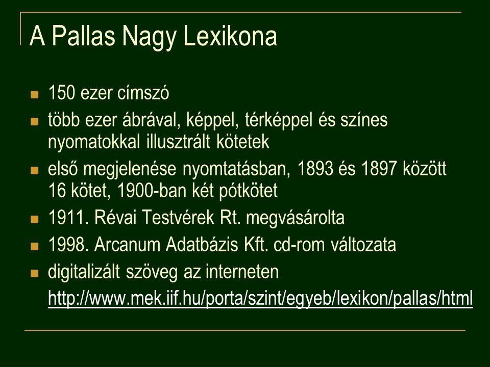 A Pallas Nagy Lexikona 150 ezer címszó