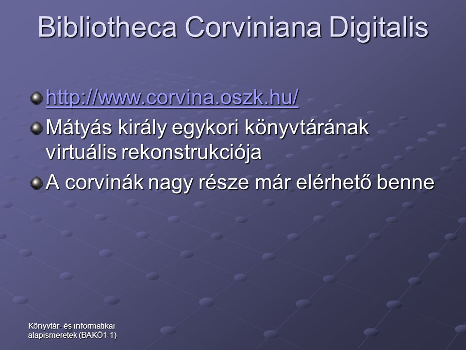 Bibliotheca Corviniana Digitalis